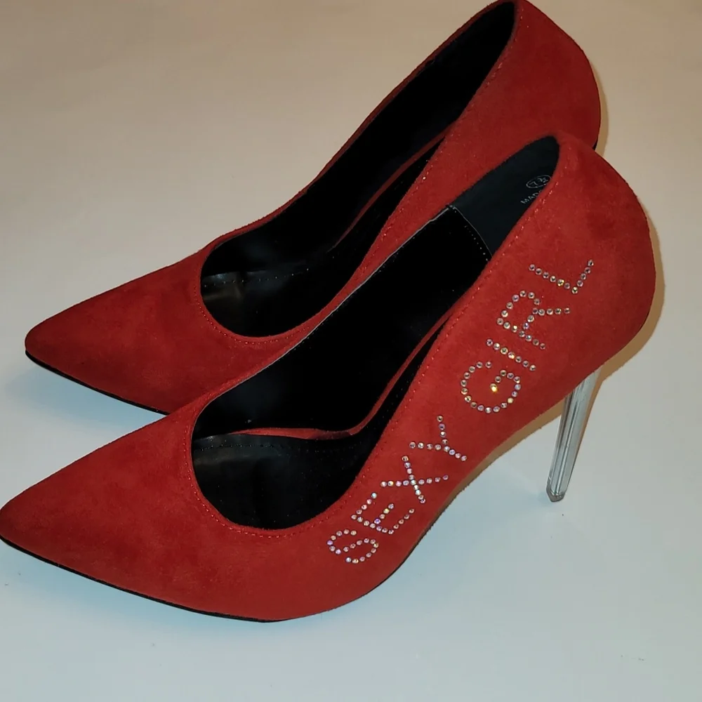 Red Crystal "Sexy Girl" High Heels ๐ - Picture 7 of 16